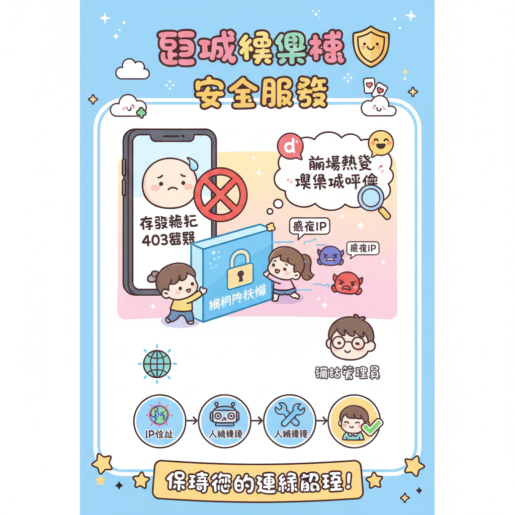 網站管理員網站安全VPN公共網路人機驗證線上攻擊安全解決方案機器人SQL指令網路環境存取被拒SQL指令驗證碼惡意請求資訊安全封鎖網路安全網站保護網站安全IP位址