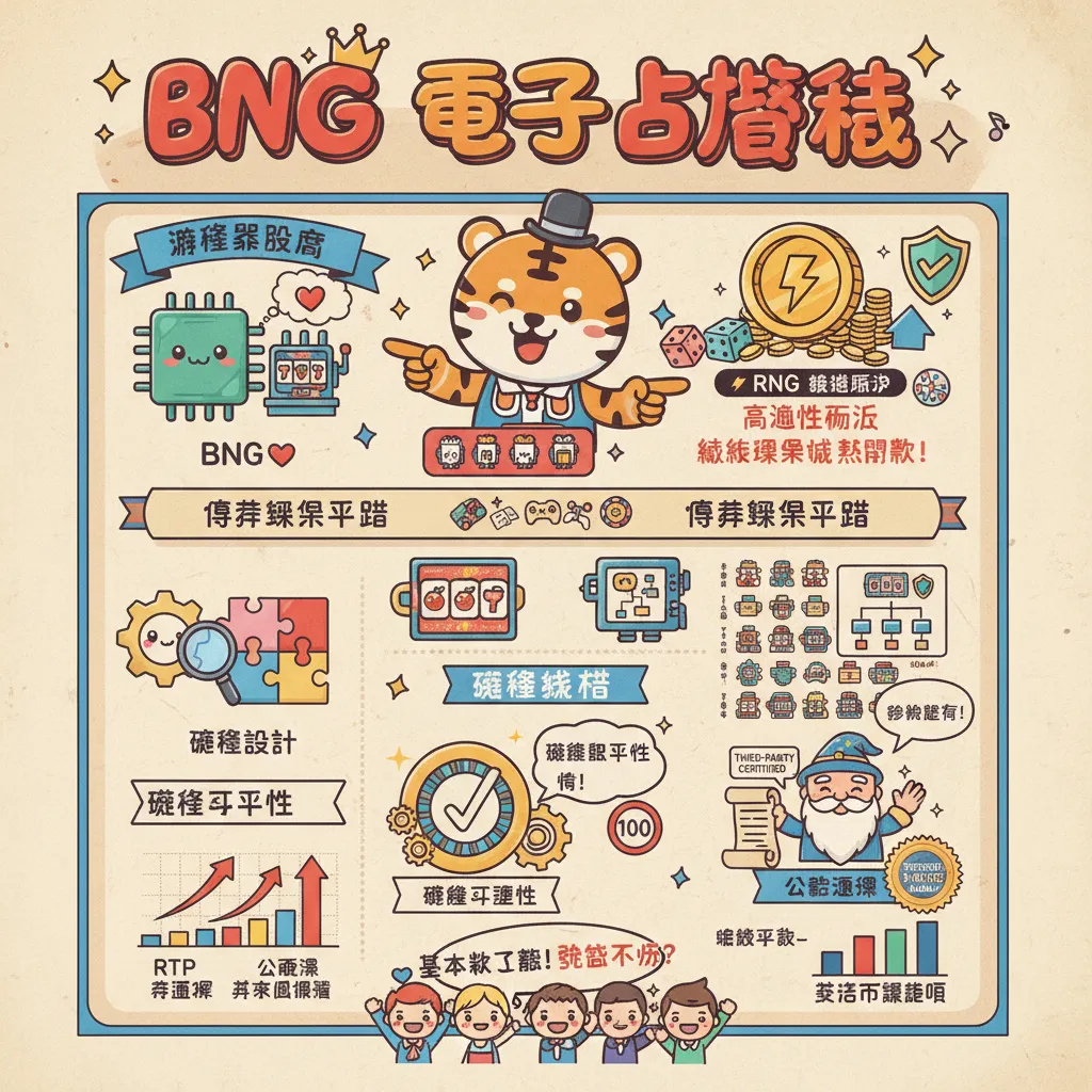 BNG電子老虎機：RNG認證與高波動性玩法解析